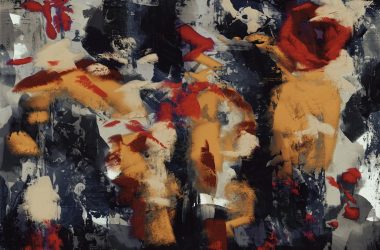 vibrant abstract expressionist digital painting