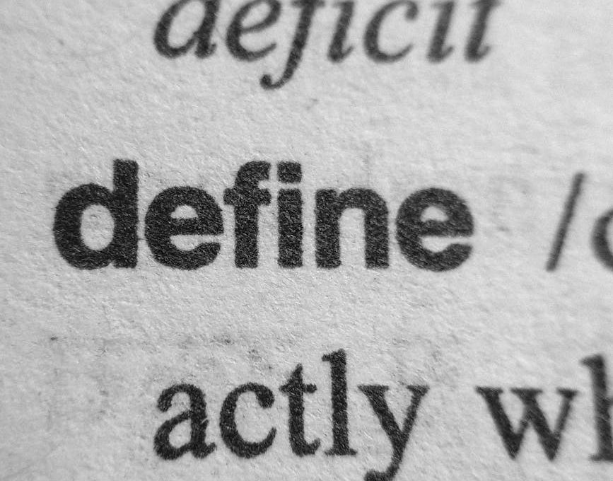 word define on spelling dictionary page